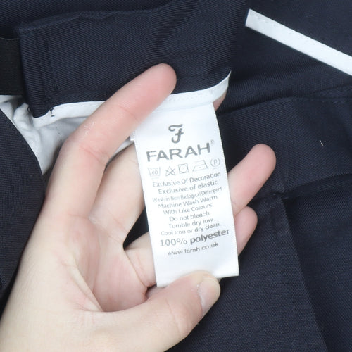 Farah Classic Men's Black 40x29 Dress Pants Trousers