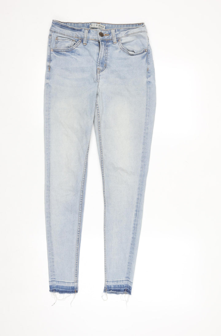 Denim Co Women's Light Blue Skinny Jeans Size 8 Mid Rise Stretch
