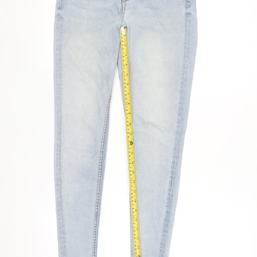 Denim Co Women's Light Blue Skinny Jeans Size 8 Mid Rise Stretch