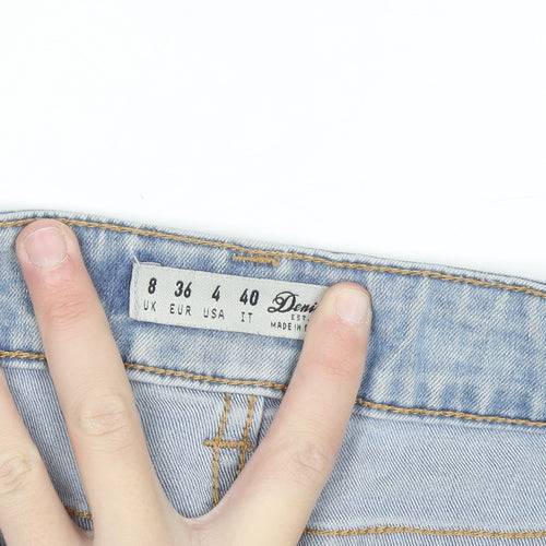 Denim Co Women's Light Blue Skinny Jeans Size 8 Mid Rise Stretch