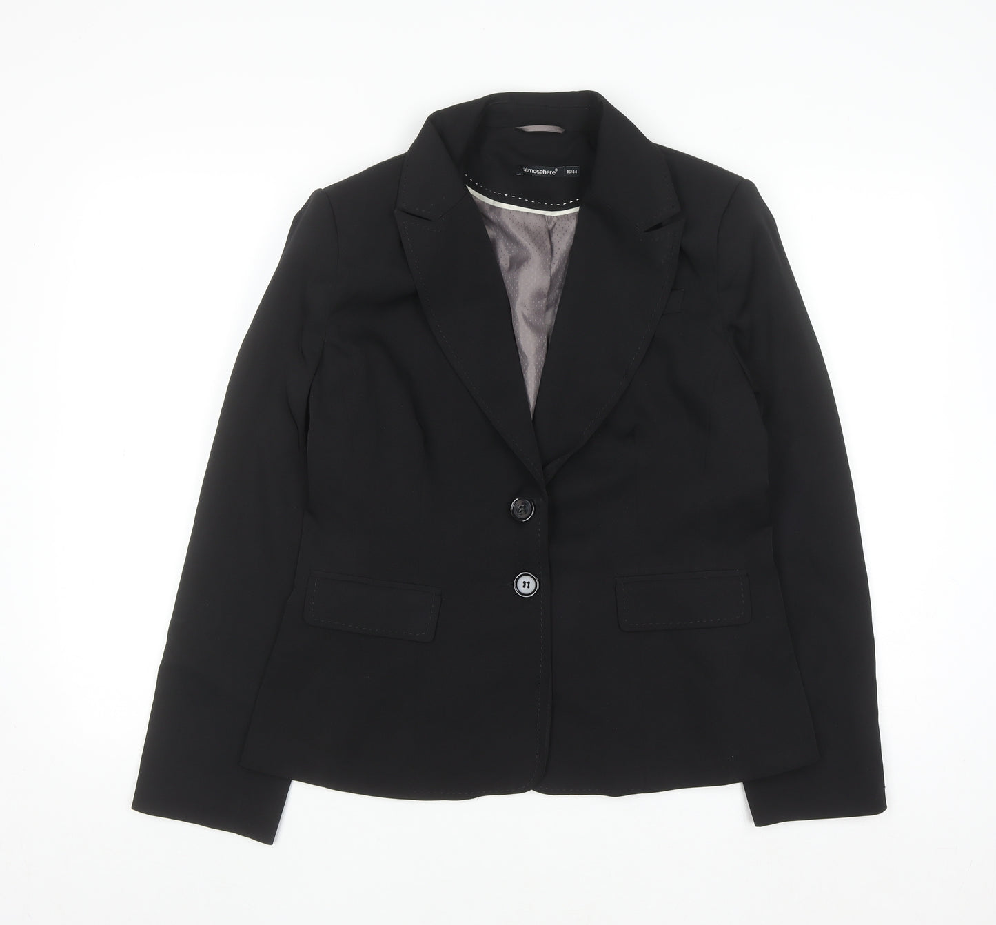 Atmosphere Women's Black Size 16 Single-Breasted Blazer Jacket