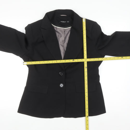 Atmosphere Women's Black Size 16 Single-Breasted Blazer Jacket