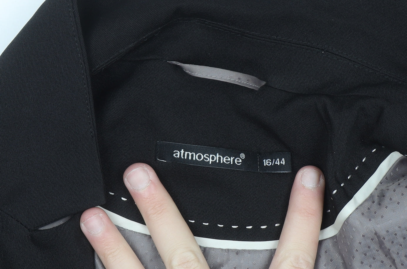 Atmosphere Women's Black Size 16 Single-Breasted Blazer Jacket