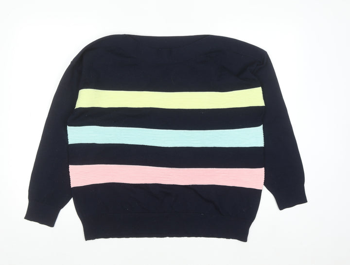 Dunnes Stores Women’s Multicoloured Stripe Knit Jumper Size 16