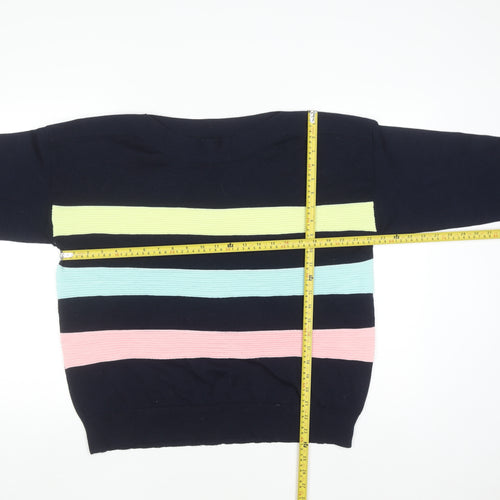 Dunnes Stores Women’s Multicoloured Stripe Knit Jumper Size 16