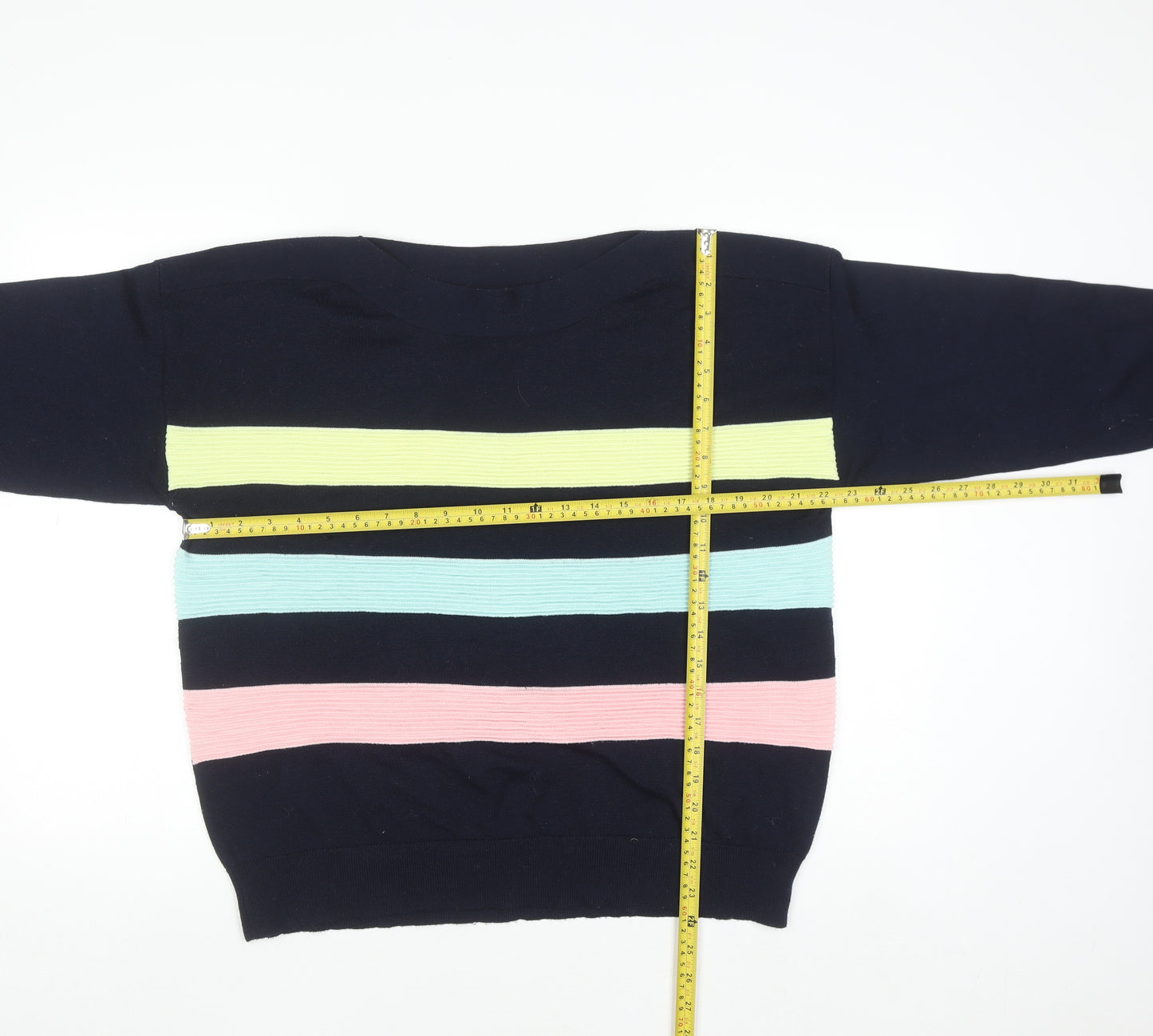 Dunnes Stores Women’s Multicoloured Stripe Knit Jumper Size 16
