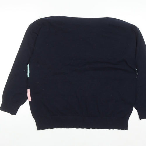 Dunnes Stores Women’s Multicoloured Stripe Knit Jumper Size 16