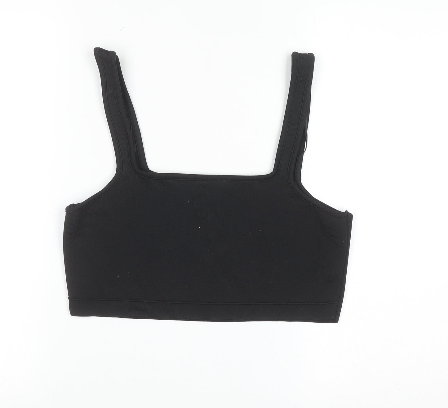 Primark Women’s Black Cropped Tank Top L Stretch Sleeveless