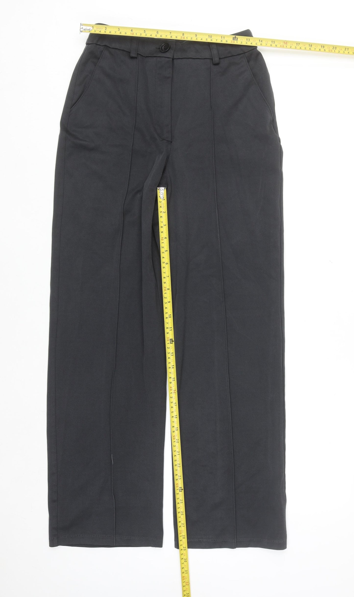 Primark Women’s Black Size 10 Straight Leg Work Trousers