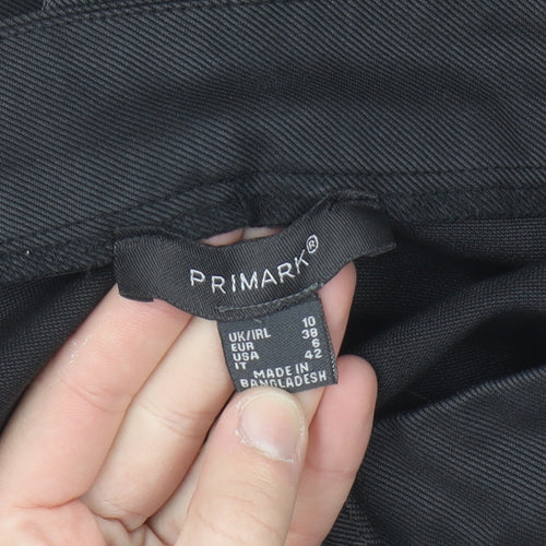 Primark Women’s Black Size 10 Straight Leg Work Trousers