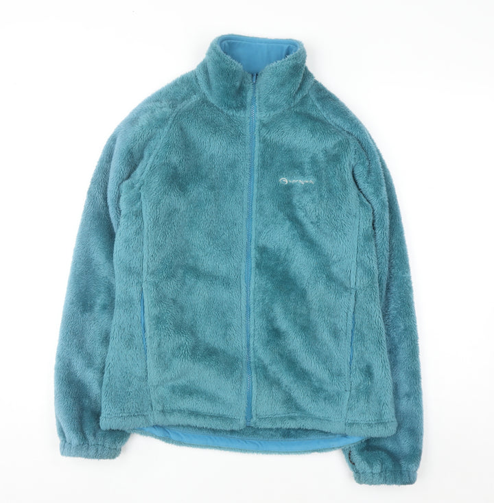 Sprayway Women's Blue Full Zip Fleece Jacket UK 12 M Polyester