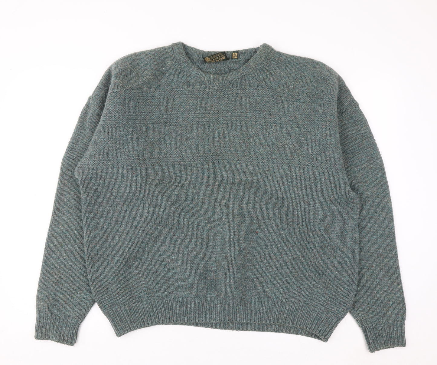 Gaeltarra Ireland Men's Green Wool Pullover Jumper XL