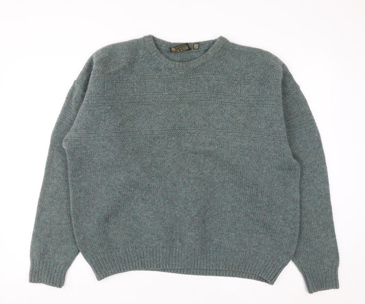 Gaeltarra Ireland Men's Green Wool Pullover Jumper XL