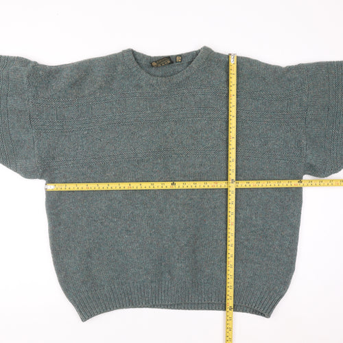 Gaeltarra Ireland Men's Green Wool Pullover Jumper XL