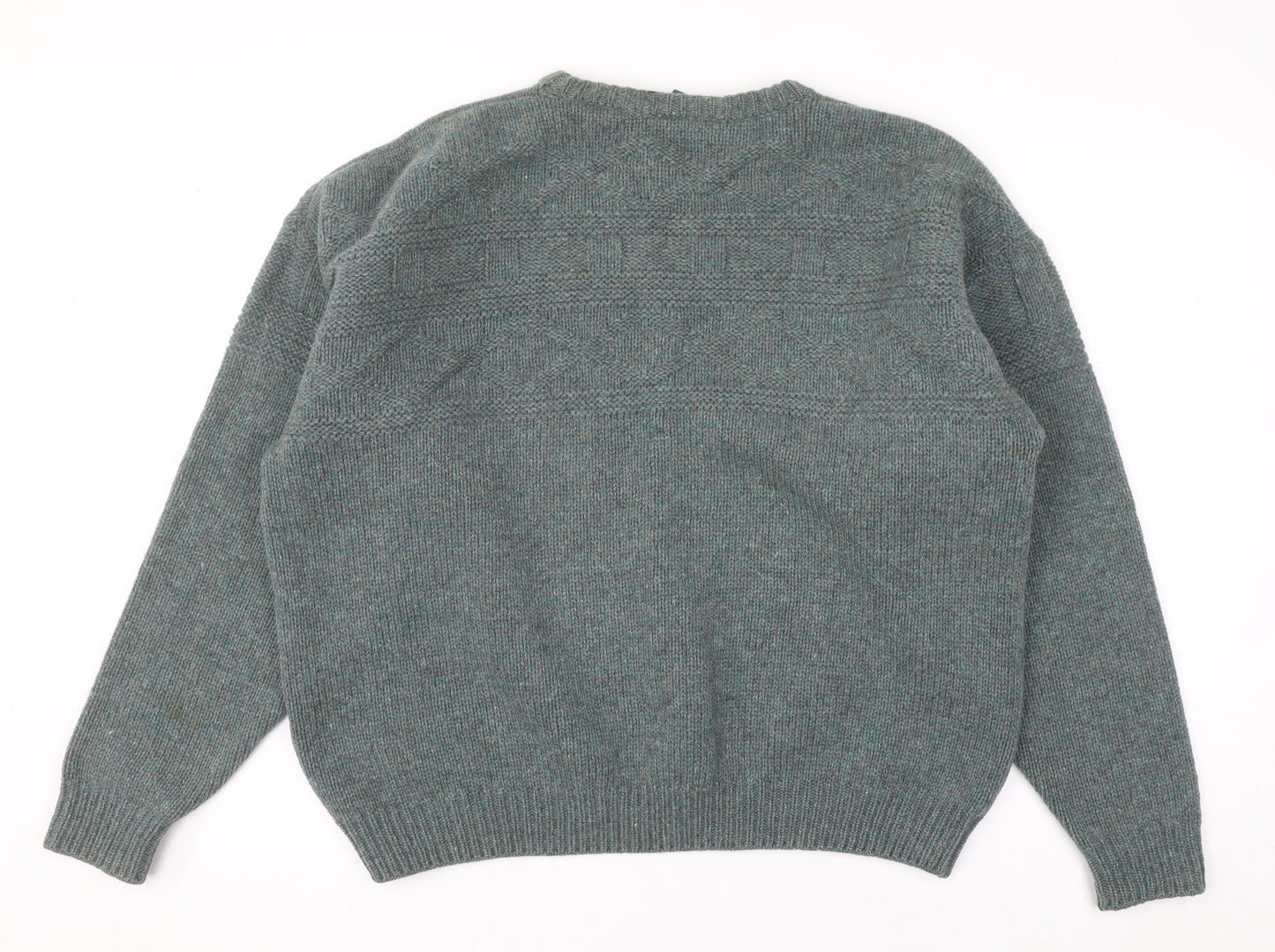 Gaeltarra Ireland Men's Green Wool Pullover Jumper XL