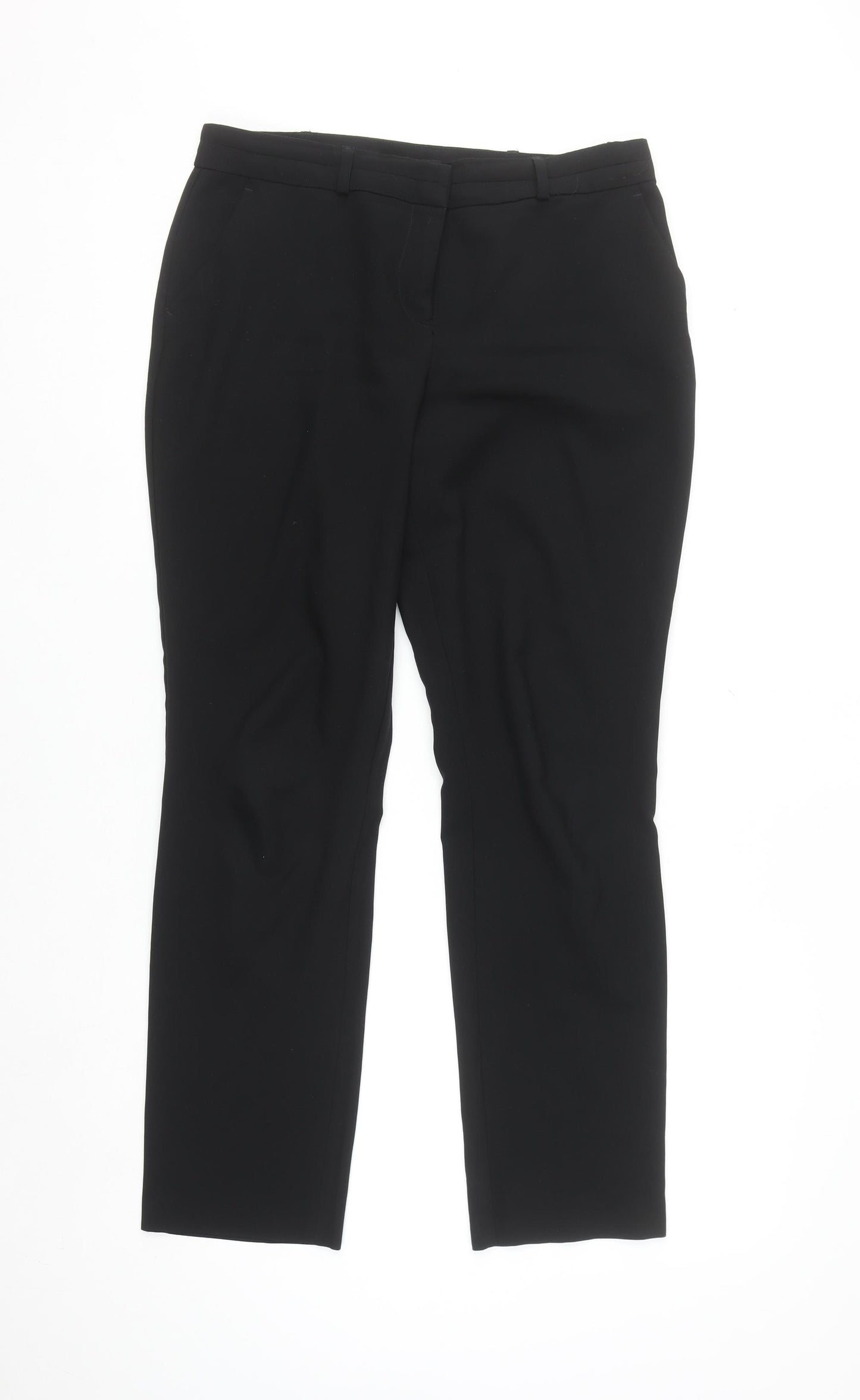Dunnes Women Black Size 12 Straight Leg Dress Pants Trousers