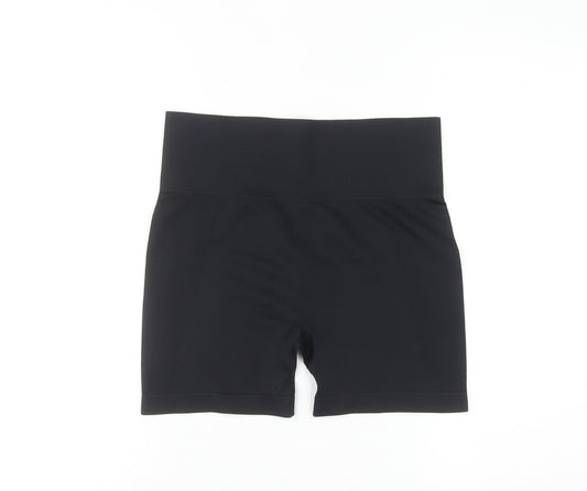 Primark Women’s Black Biker Activewear Shorts Medium Stretch Workout