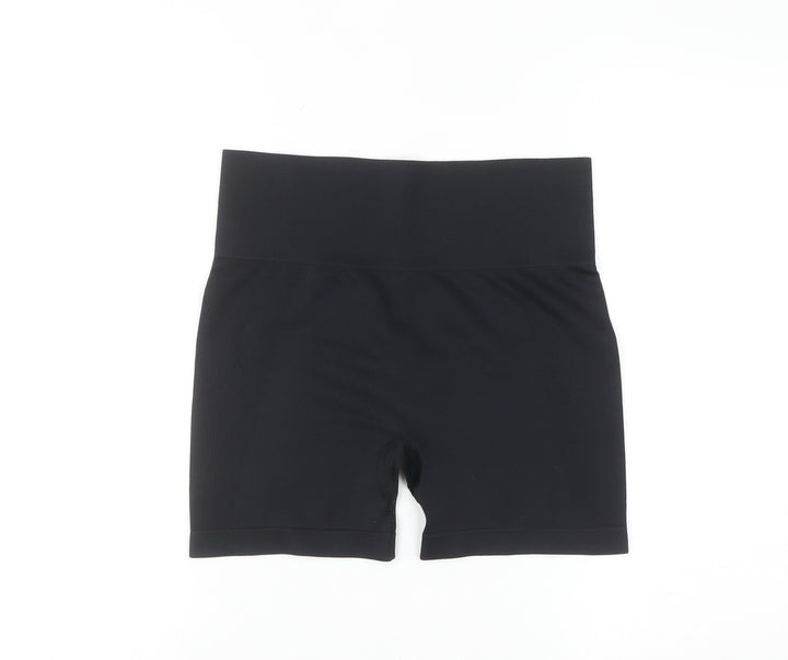 Primark Women’s Black Biker Activewear Shorts Medium Stretch Workout