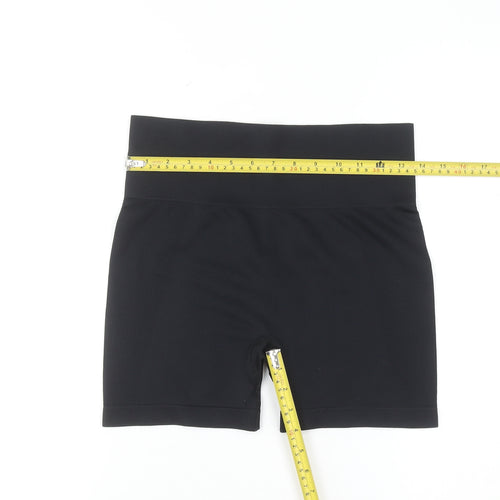 Primark Women’s Black Biker Activewear Shorts Medium Stretch Workout