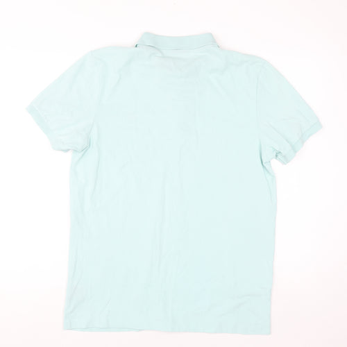 XV Kings Mens Blue Cotton Short Sleeve Polo Shirt Size M