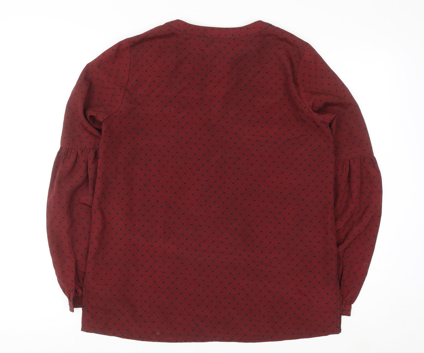 Michael Michael Kors Women's Red Geometric Zip Tunic Blouse XS