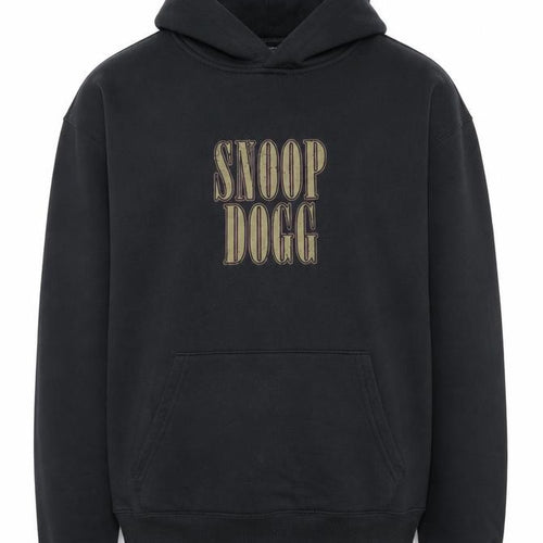 Snoop Dogg Men's Black Pullover Hoodie Small Graphic Print Fleece