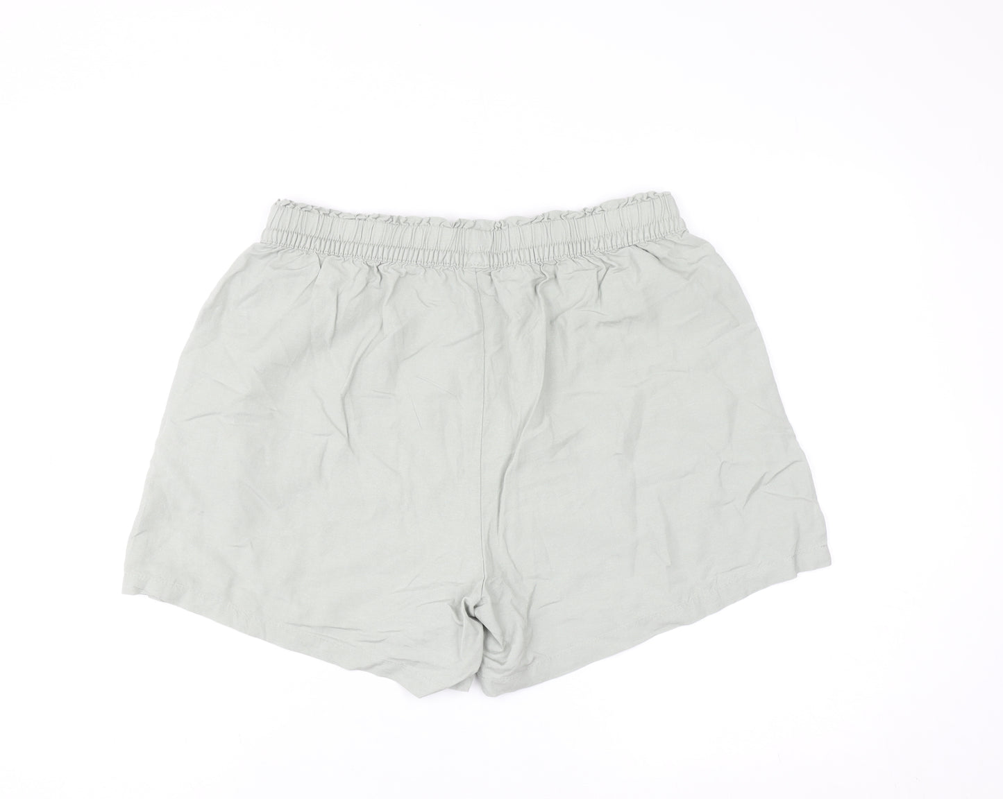 Dunnes Stores Women’s Beige Linen Blend Pull-On Casual Shorts Size 12