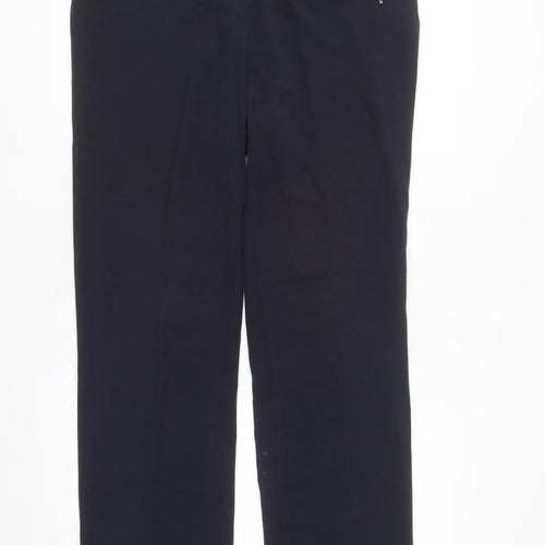 Marks and Spencer Women Blue Size 12 Slim Leg Trousers