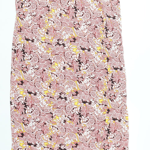 Marks and Spencer Women's Multicoloured Paisley Slip Dress Size 20