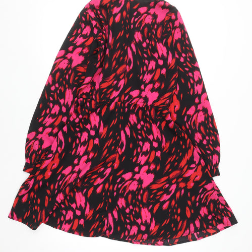 Girl In Mind Women’s Multicoloured Size 10 Wrap Mini Dress