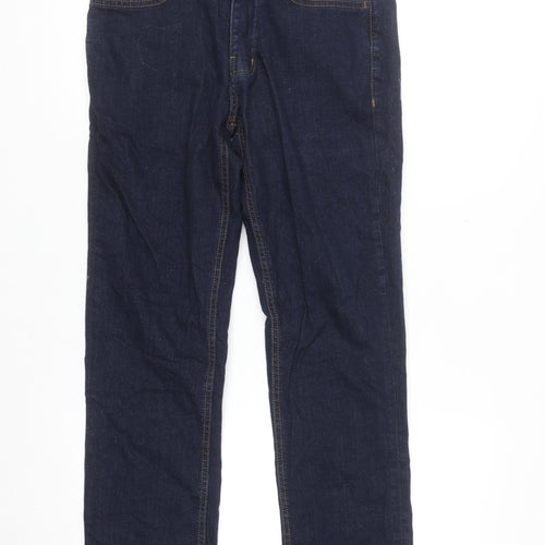 Denim Co Women Slim Fit Dark Blue Stretch Jeans Size 12 W28 L32