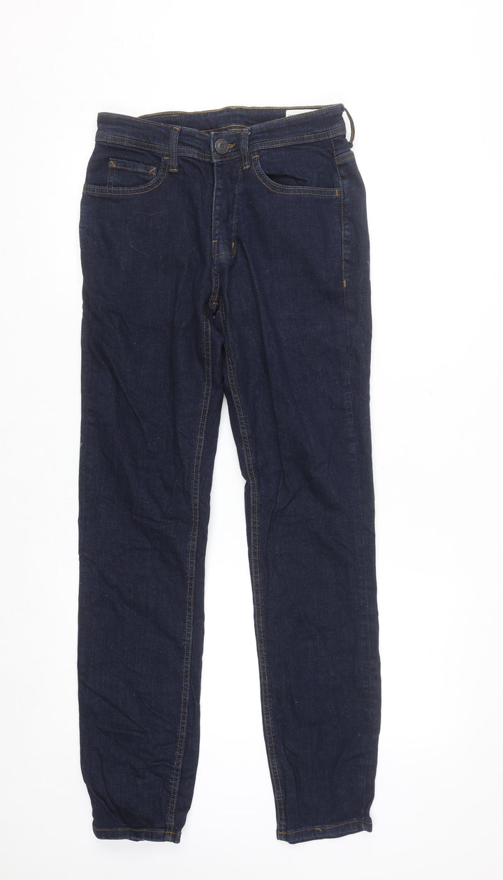 Denim Co Women Slim Fit Dark Blue Stretch Jeans Size 12 W28 L32