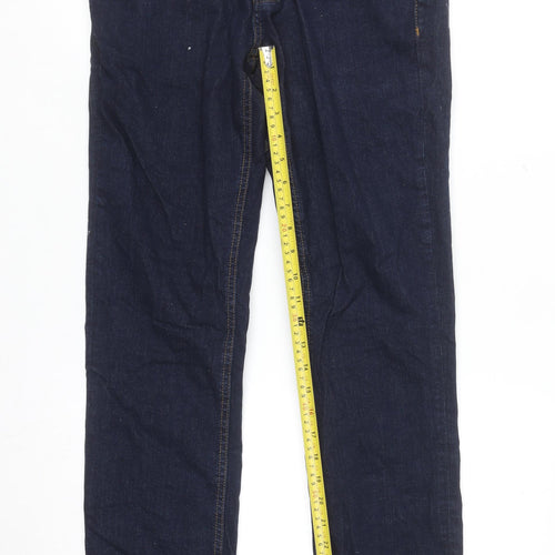 Denim Co Women Slim Fit Dark Blue Stretch Jeans Size 12 W28 L32