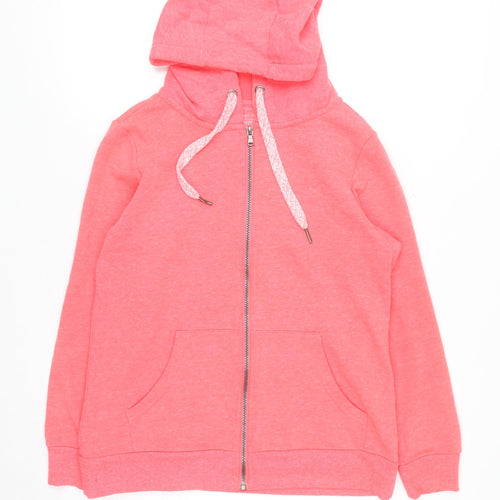 Dunnes Stores Women’s Pink Full Zip Hoodie Small Hooded Fleece