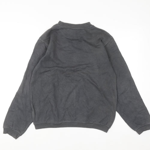 Puma Men’s Grey XL Crew Neck Pullover Sweatshirt Logo Fleece