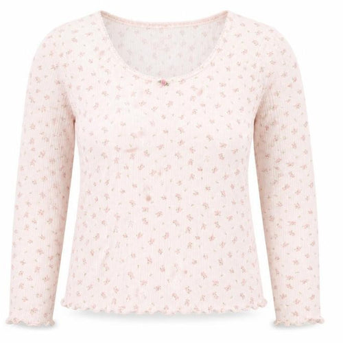 Primark Women Pink Floral Long Sleeve Pyjama Top Size 18-20
