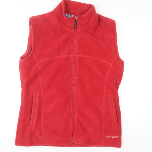 Portwest Men's Red Fleece Bodywarmer Waistcoat Size L