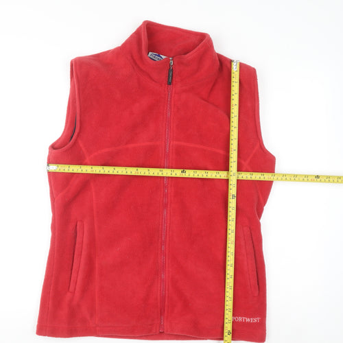 Portwest Men's Red Fleece Bodywarmer Waistcoat Size L