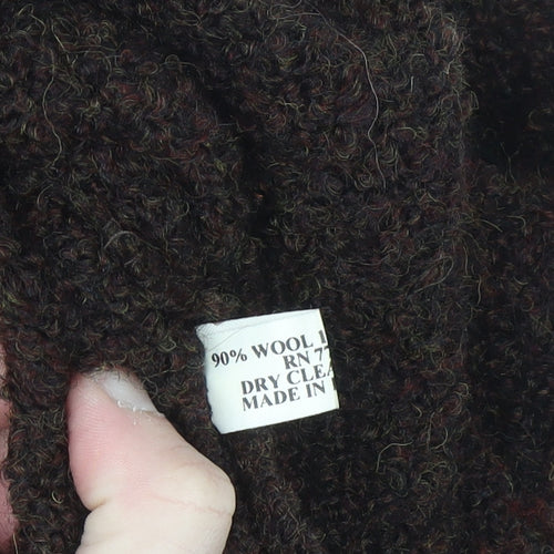 The J. Peterman Company Women's Brown Wool Cardigan L