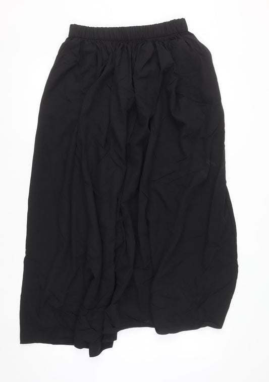 Primark Women’s Black Maxi Skirt XS Viscose Blend Long Elastic Waist