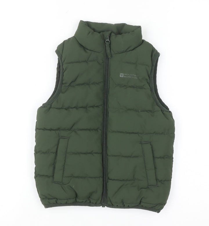 Mountain Warehouse Boys Green 3-4 Years Padded Water Resistant Bodywarmer