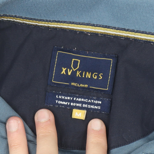XV Kings Men's Blue Slim Fit Cotton Polo Shirt M