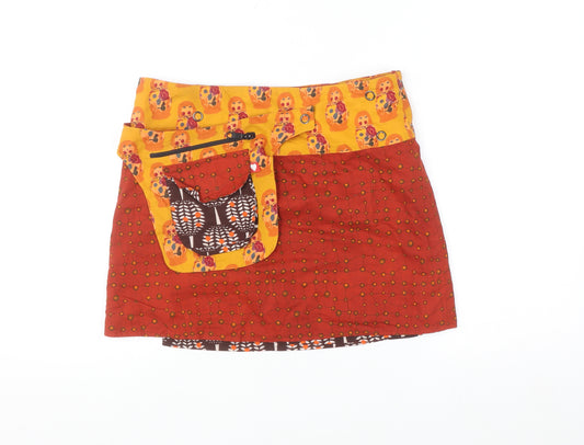 Boom Shankar Women’s Multicoloured Cotton Wrap Skirt One Size