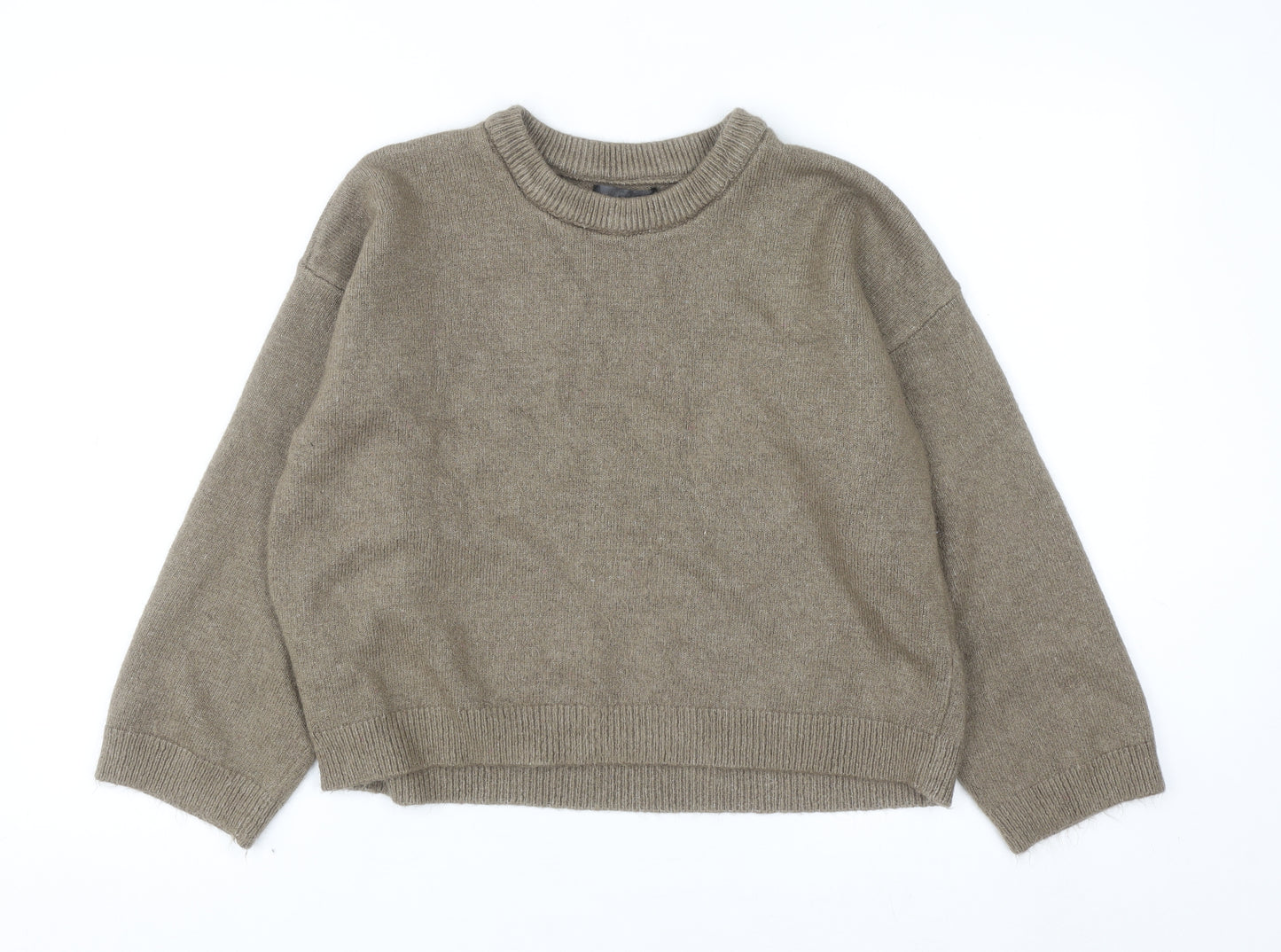 Dunnes Stores Women Brown Crew Neck Knit Pullover Jumper Size 12