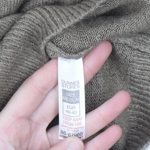 Dunnes Stores Women Brown Crew Neck Knit Pullover Jumper Size 12