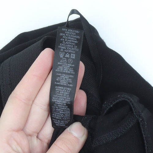 Dunnes Women's Black Stretch Leggings Size S