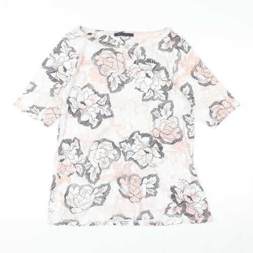 Marks and Spencer Womens 16 Multicoloured Floral Cotton T-Shirt