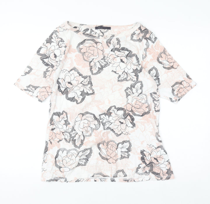 Marks and Spencer Womens 16 Multicoloured Floral Cotton T-Shirt