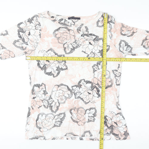 Marks and Spencer Womens 16 Multicoloured Floral Cotton T-Shirt