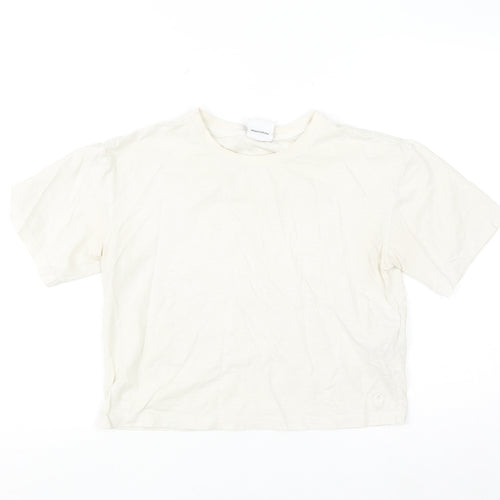 Gym+Coffee Women's Beige XS Relaxed Cotton T-Shirt